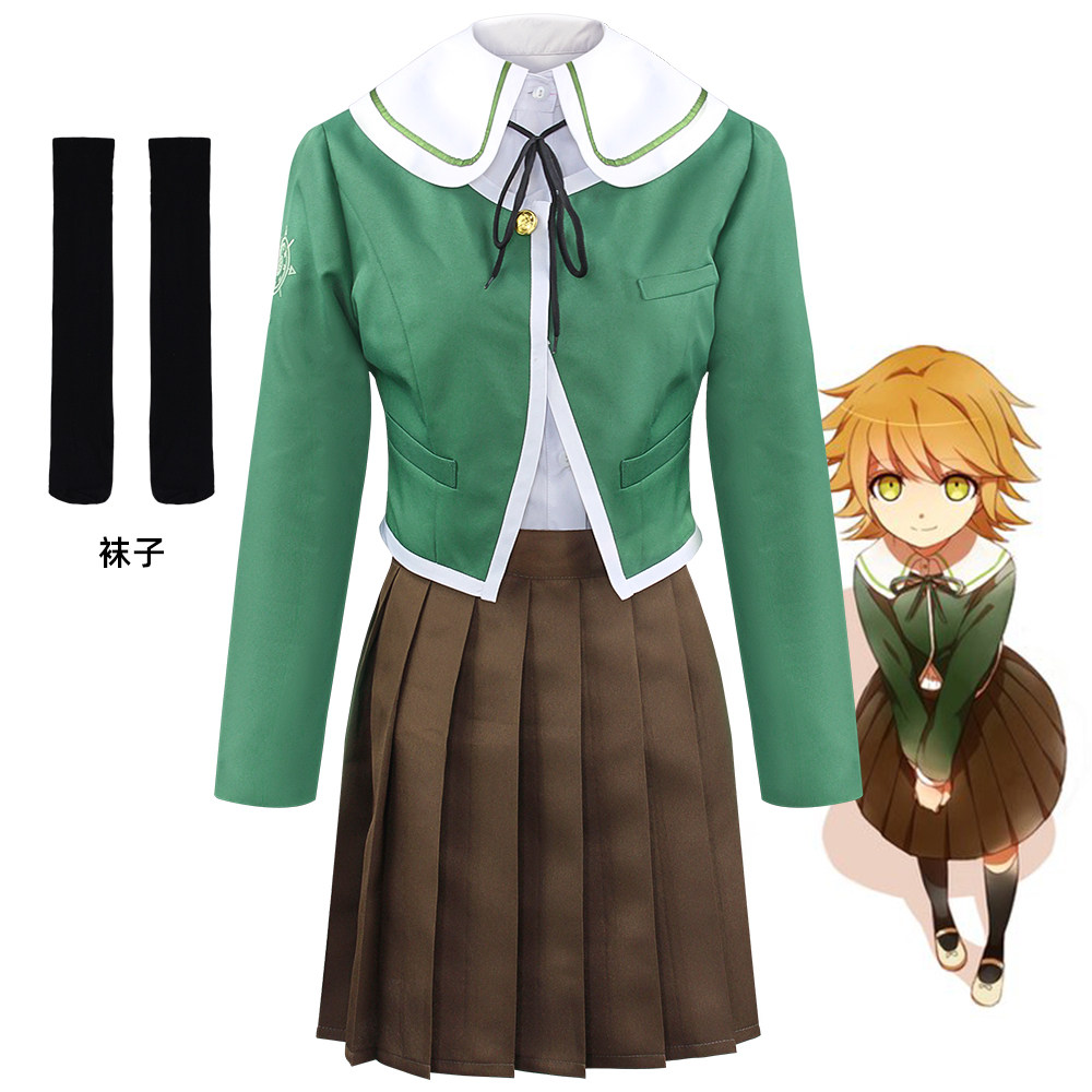 Aquarium - Chihiro Fujisaki Cosplay-Kostüm, Danganronpa-Anzug für Halloween,