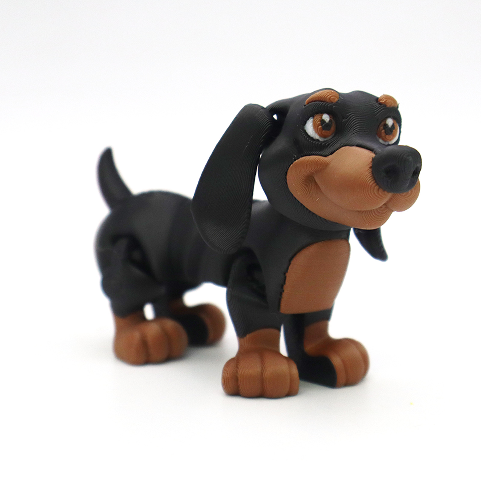 Interactive Squeaky Plush Dog Toy - 3D-Druck Hund Home Deco Tiermodell Kleines