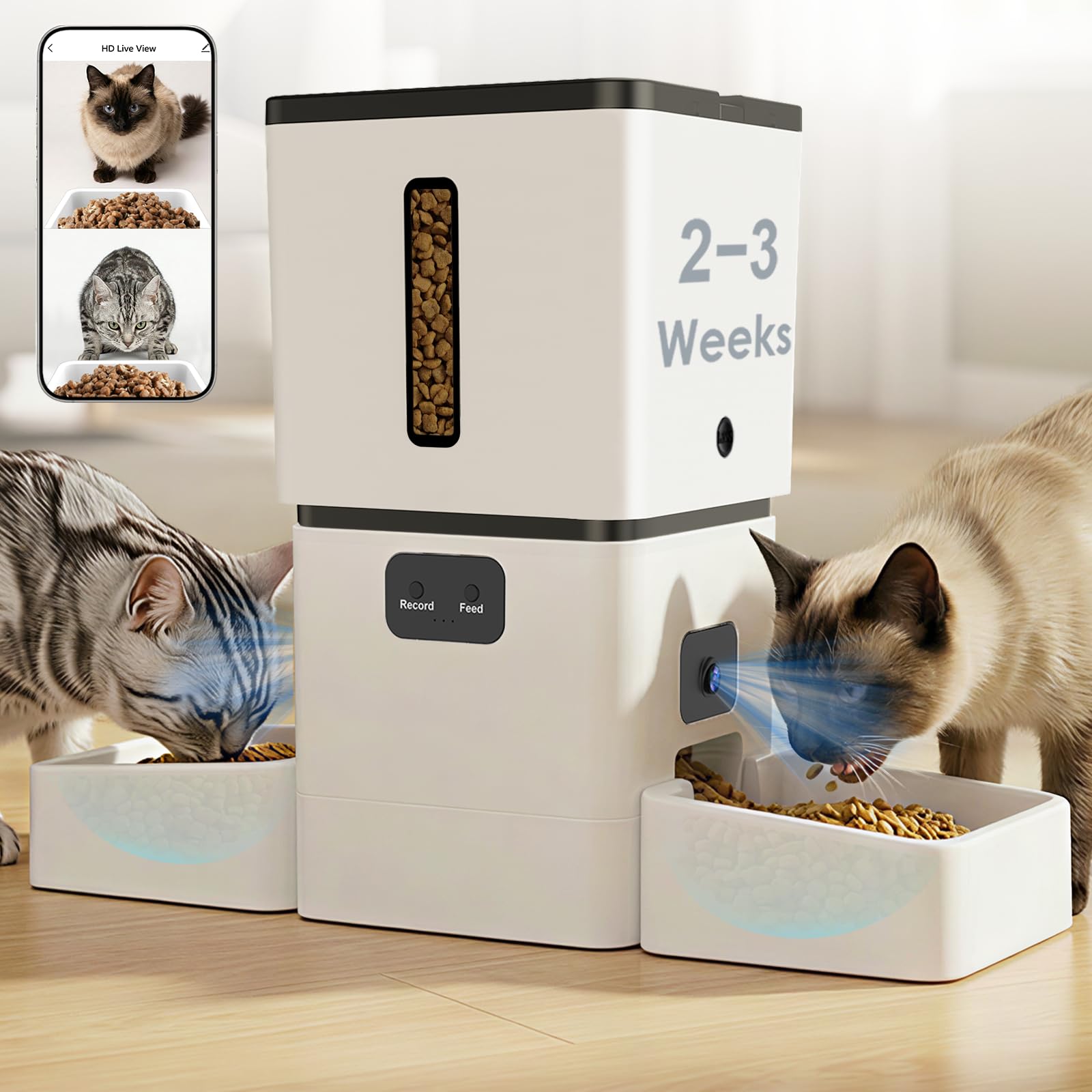 Pet Feeders - 5GHz WiFi 8L Intelligenter Automatischer Tierfutterautomat