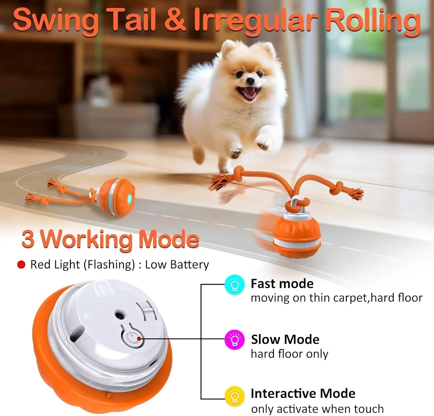 Interaktives Spielzeug für Hun – Automatic Moving Dog Ball Bewertung und Preis