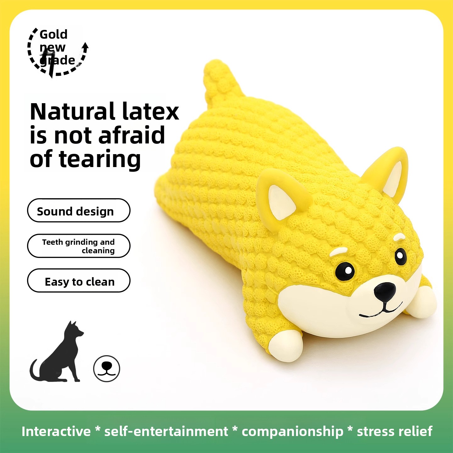 Quietschendes Latex-Bären-Hund – Interactive Squeaky Plush Dog Toy Bewertung und Preis