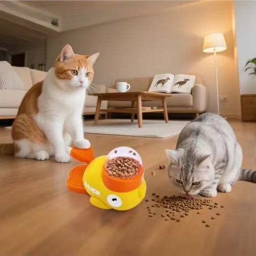 Gelber Enten-Futterautomat, in – Dog Puzzle Feeder Toy Bewertung und Preis
